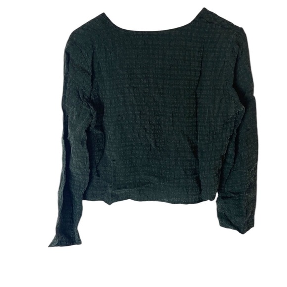 Rabbit Rabbit Rabbit Vintage Dark Green Button Down Shirt 12 Medium Cottagecore - Picture 10 of 15